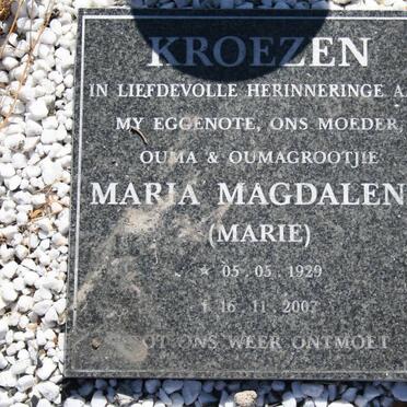 KROEZEN Maria Magdalena 1929-2007