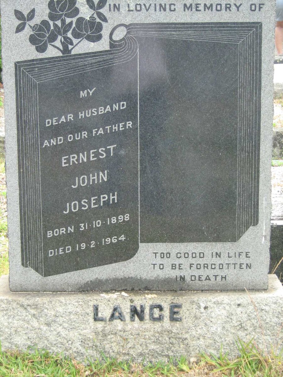 LANCE Ernest John Joseph 1898-1964