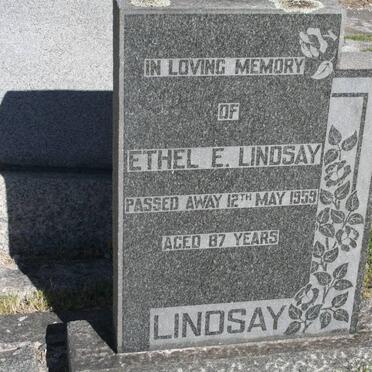 LINDSAY Ethel E. -1959