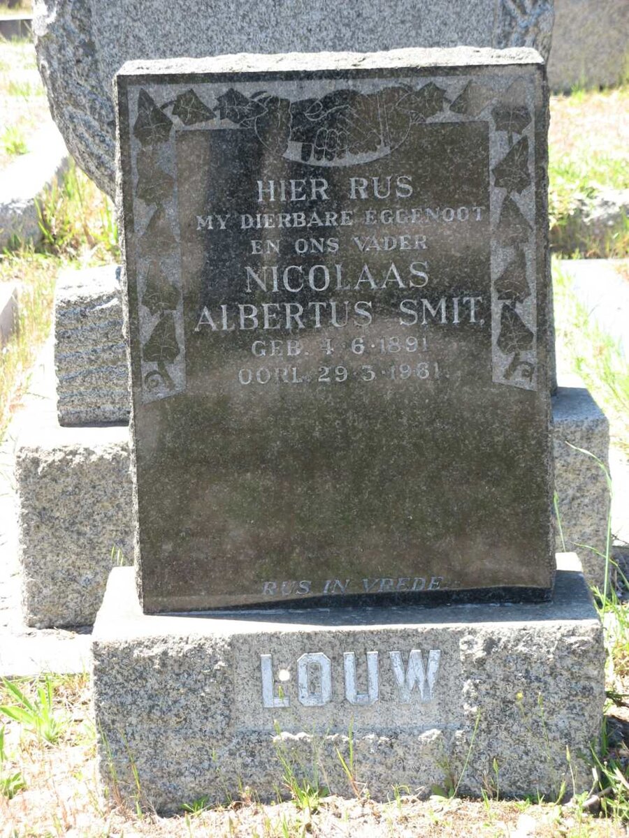 LOUW Nicolaas Albertus Smit 1891-1961