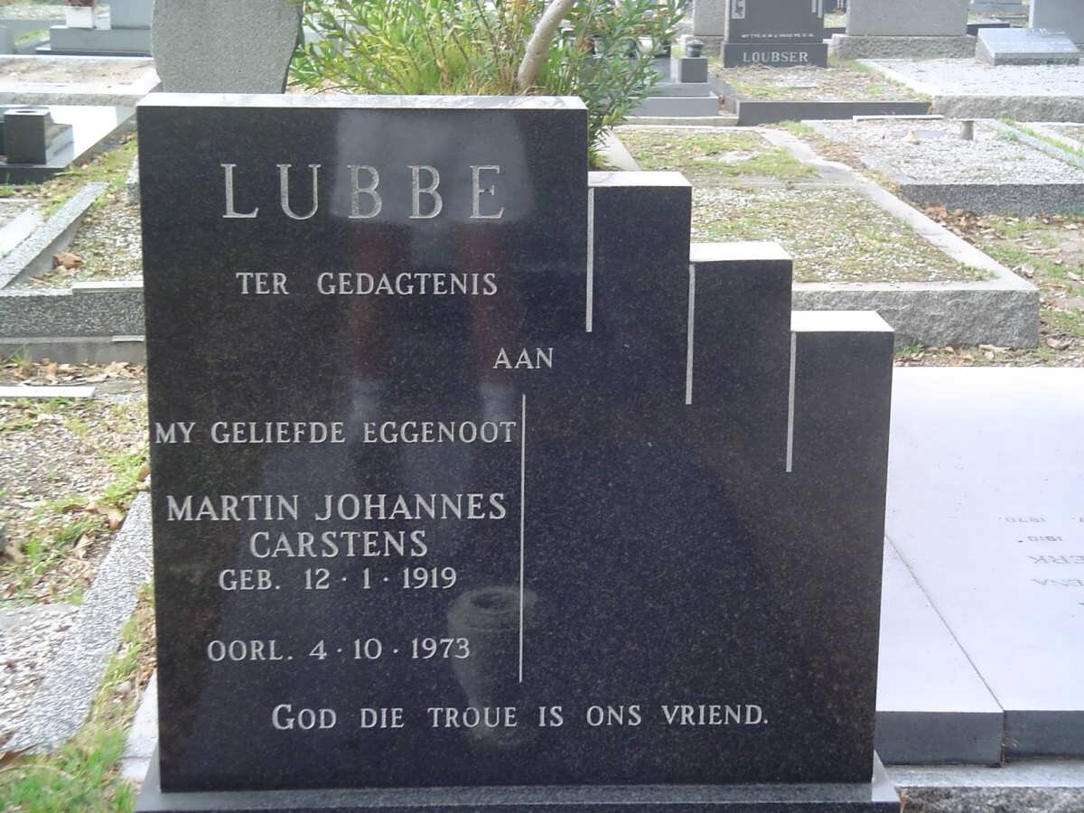 LUBBE Martin Johannes Carstens 1919-1973