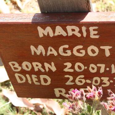MAGGOTT Marie 1931-2007