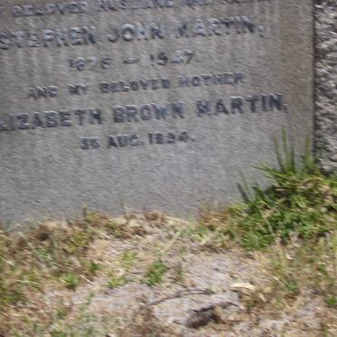 MARTIN Stephen John 1876-1947 & Elizabeth Brown 1894-
