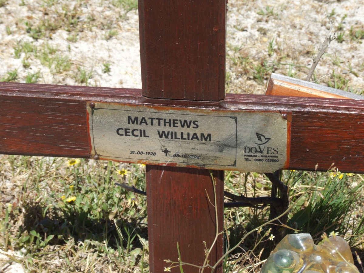 MATTHEWS Cecil William 1928-2004