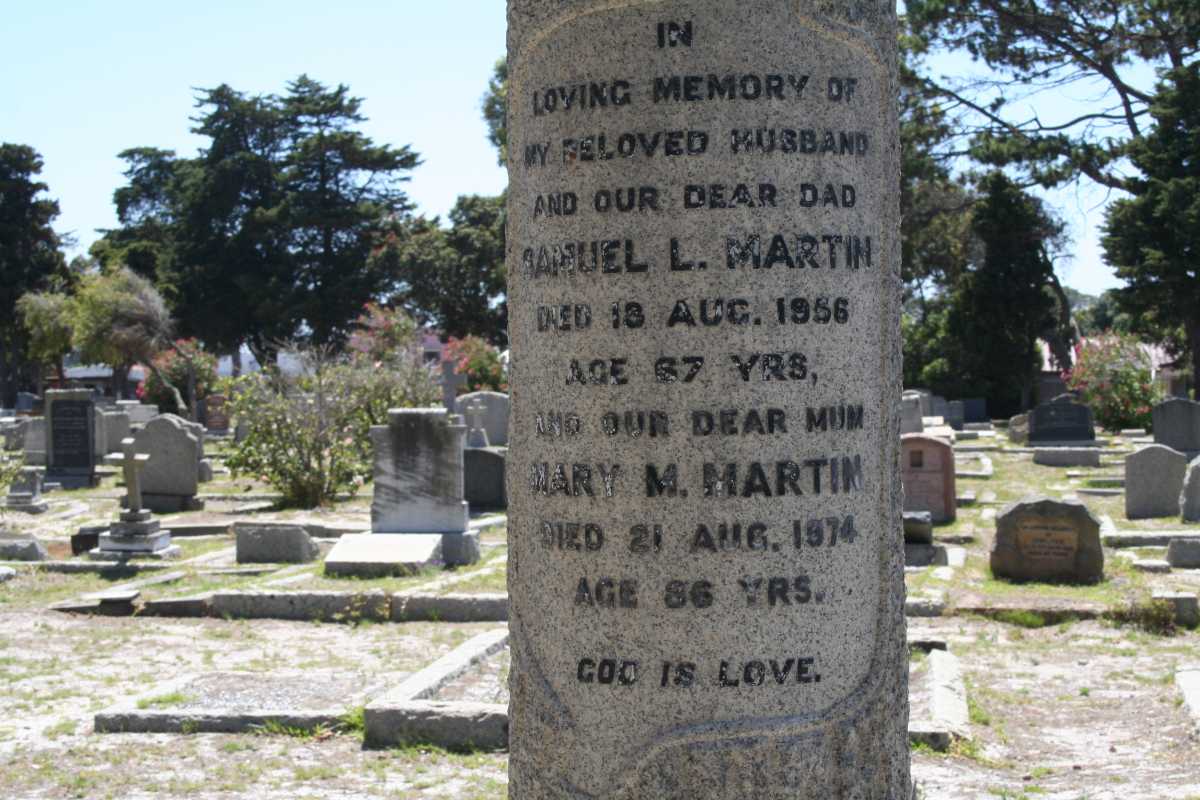 MARTIN Samuel L. -1956 & Mary M. -1974