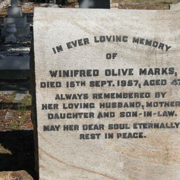 MARKS Winifred Olive -1957