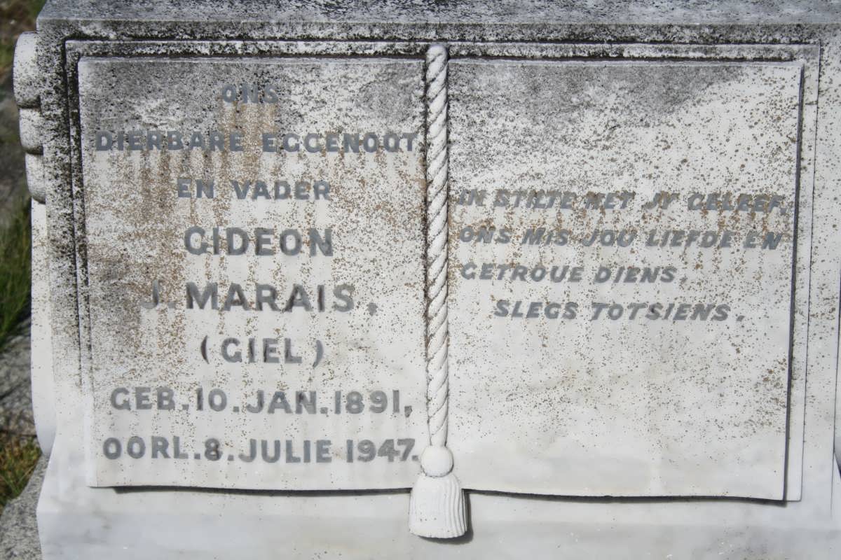 MARAIS Gideon 1891-1947