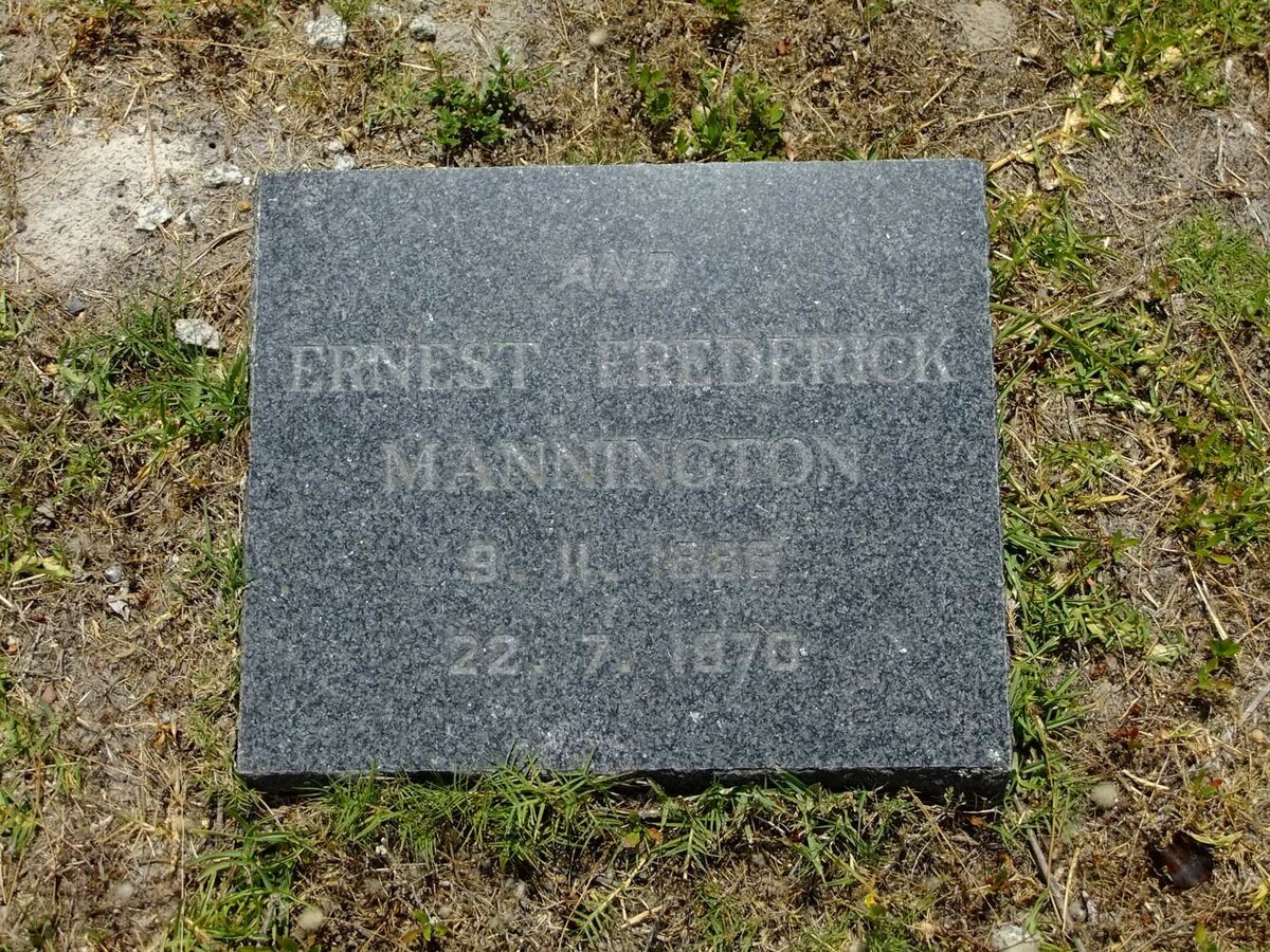 MANNINGTON Ernest Frederick 1886-1970 & Gertrude Martha STANDER -1921