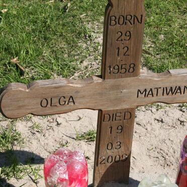 MATIWANE Olga 1985-2009