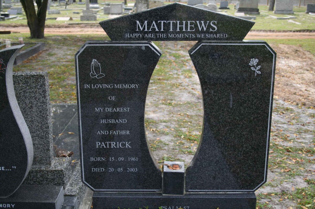 MATTHEWS Patrick 1961-2003