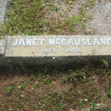 MCCAUSLAND Janet 1869-1938