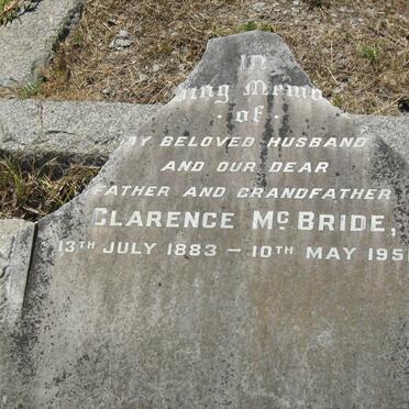 MCBRIDE Clarence 1883-1951