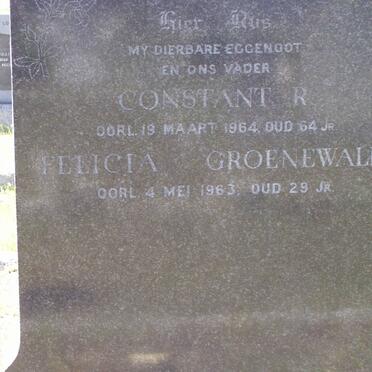 MCLACHLAN Constant R. -1964 :: GROENEWALD Felicia -1963