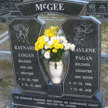 MCGEE Raynard Logan 1986-2005 :: MCGEE Raylene Pagan 1986-2006