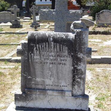 MERWE Louis, van der 1923-1945