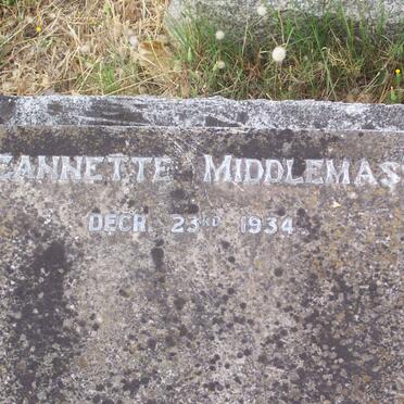 MIDDLEMASS Jeannette -1934