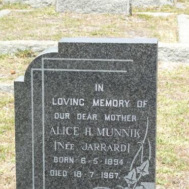 MUNNIK Alice H. nee JARRARD 1894-1967