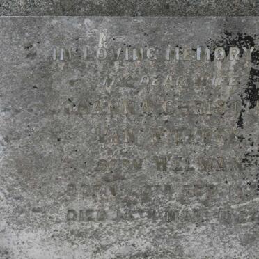 NIEKERK Johanna Christiana, van nee WELMAN 1876-1924