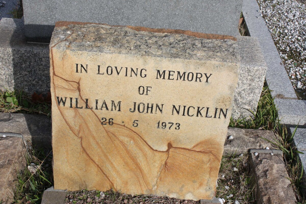 NICKLIN William John  -1973