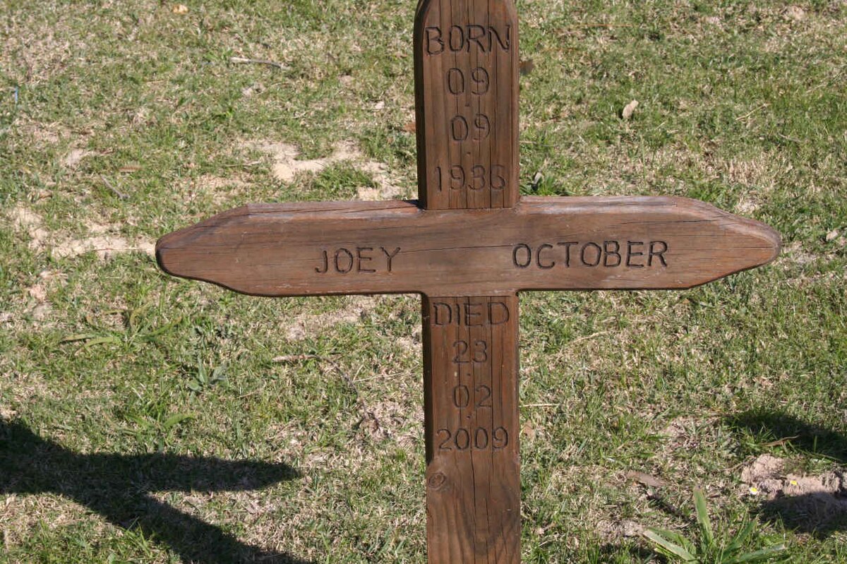 OCTOBER Joey 1936-2009