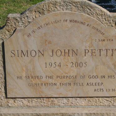 PETTIT Simon John 1954-2005