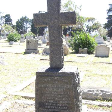 PRICE William Clifton Bold -1946 &amp; Isabel Annie -1950