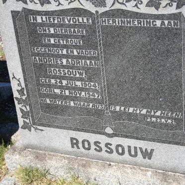 ROSSOUW Andries Adriaan 1904-1947