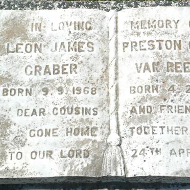 REENEN Preston Craig, van 1970-1977 :: GRABER Leon James 1968-1977 ::