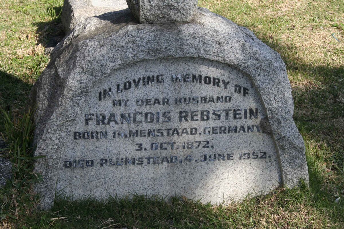REBSTEIN Francois 1872-1952