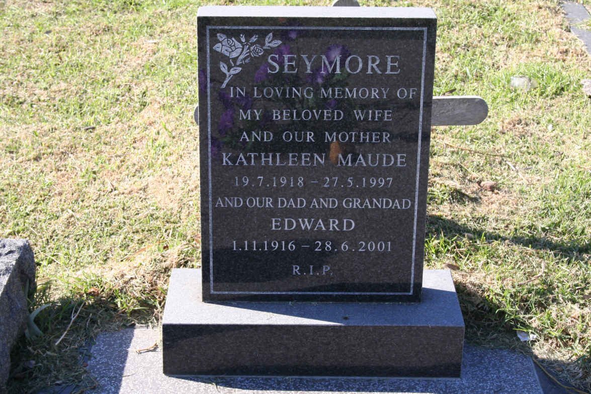 SEYMORE Edward 1916-2001 &amp; Kathleen Maude 1918-1997