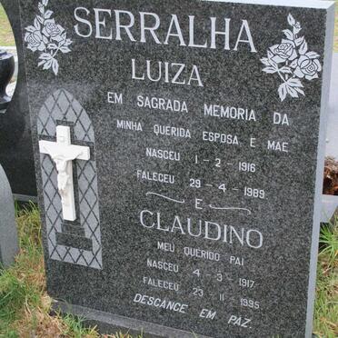 SERRALHA Claudina 1917-1995 &amp; Luiza 1916-1989