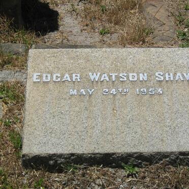 SHAW Edgar Watson -1953