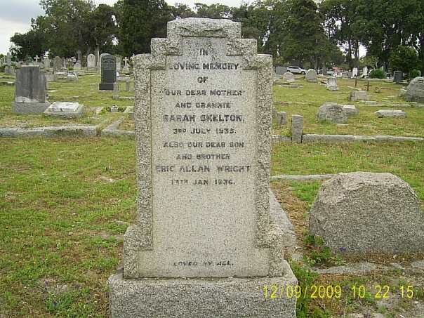 SKELTON Sarah -1935 :: WRIGHT Eric Allan -1936