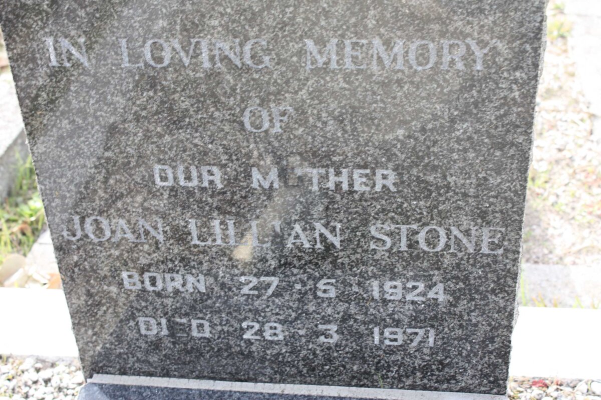 STONE Joan Lillian 1924-1971