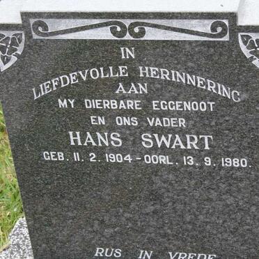 SWART Hans 1904-1980