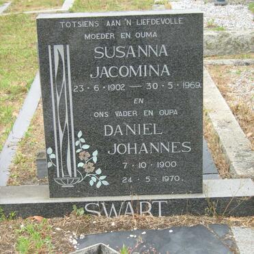 SWART Daniel Johannes 1900-1970 &amp; Susanna Jacomina 1902-1969