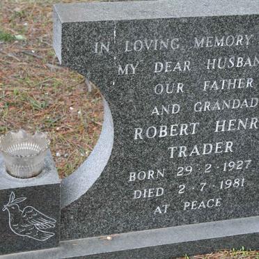TRADER Robert Henry 1927-1981