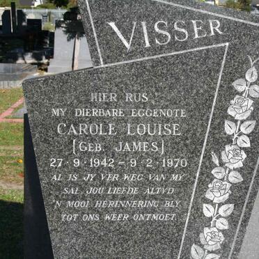 VISSER Carole Louise nee JAMES 1942-1970