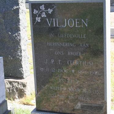 VILJOEN J.P.T. 1906-1979