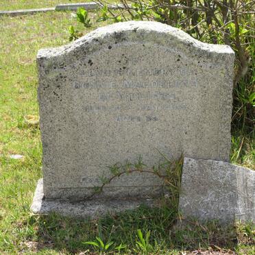 VILLIERS Bonnie Magdelena, de -1955