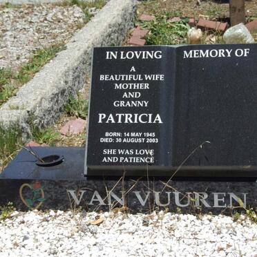 VUUREN Patricia, van 1945-2003