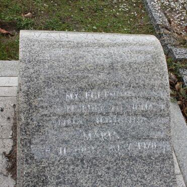 VUUREN Anna Johanna Maria, van 1910-1978