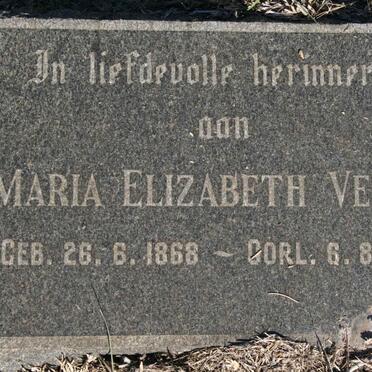 VENTER Maria Elizabeth 1868-1954