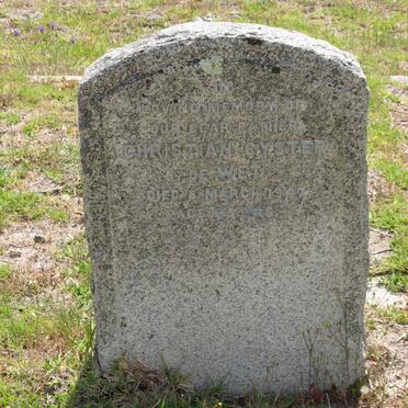 WET Christian Cyster, de -1947