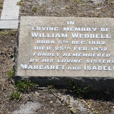 WEDDELL William 1882-1952