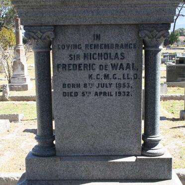 WAAL Nicholas Frederic, de 1853-1932