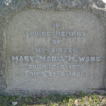 WARD Mary Maria M. 1874-1961