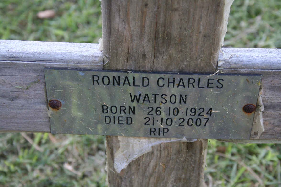 WATSON Ronald Charles 1924-2007