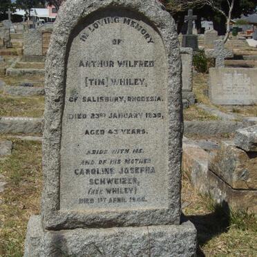 WHILEY Arthur Wilfred -193? :: SCHWEIZER Caroline Josepha nee WHILEY -1940