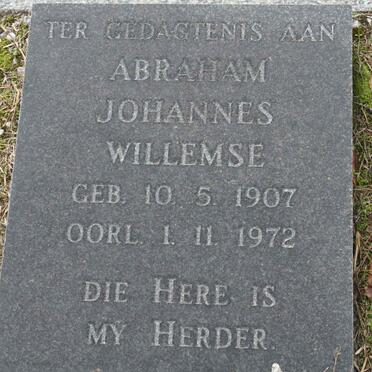 WILLEMSE Abraham Johannes 1907-1972